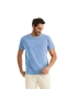 Camiseta Masculina Estonada Básica Azul Claro