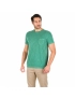 Camiseta Masculina Bolso Estonada Básica Verde