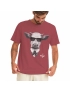 Camiseta Masculina Mad Cow Bordô