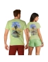Camiseta Por do Sol por Helen Faganello - Verde Abacate