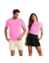 Camiseta Unissex Básica Vaca Lôca Rosa Neon