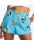 COMBO Shorts Masculino + Feminino Azul Bebê