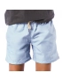 Short Infantil Praia Masculino Azul Tricô Liso