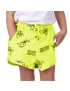 Short Infantil Praia Feminino Amarelo Neon Não Aguenta Bebe Leite