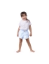 Short Infantil Praia Feminino Azul Bebê Listrado Saint Barth
