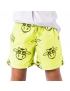 Short Infantil Praia Masculino Amarelo Neon Não Aguenta Bebe Leite