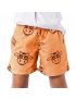 Short Infantil Praia Masculino Laranja Neon Não Aguenta Bebe Leite