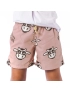 Short Infantil Praia Masculino Marrom Pastel Não Aguenta Bebe Leite