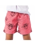 Short Infantil Praia Masculino Rosa Neon Não Aguenta Bebe Leite