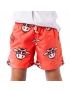 Short Infantil Praia Masculino Vermelho Ferrari Não Aguenta Bebe Leite