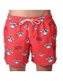 Short Masculino Praia Vermelho Ferrari Não Aguenta Bebe Leite