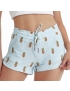 Short Feminino Praia Abacaxi Cós Liso 