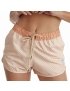 Short Feminino Praia Laranja Listrado Marrocos Cós Elástico