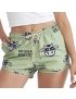 COMBO Shorts Masculino + Feminino Não Aguenta Bebe Leite Verde