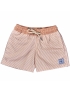 Short Infantil Praia Masculino Laranja Listrado Marrocos 