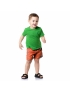 Short Infantil Praia Masculino Laranja Não Aguenta Bebe Leite 