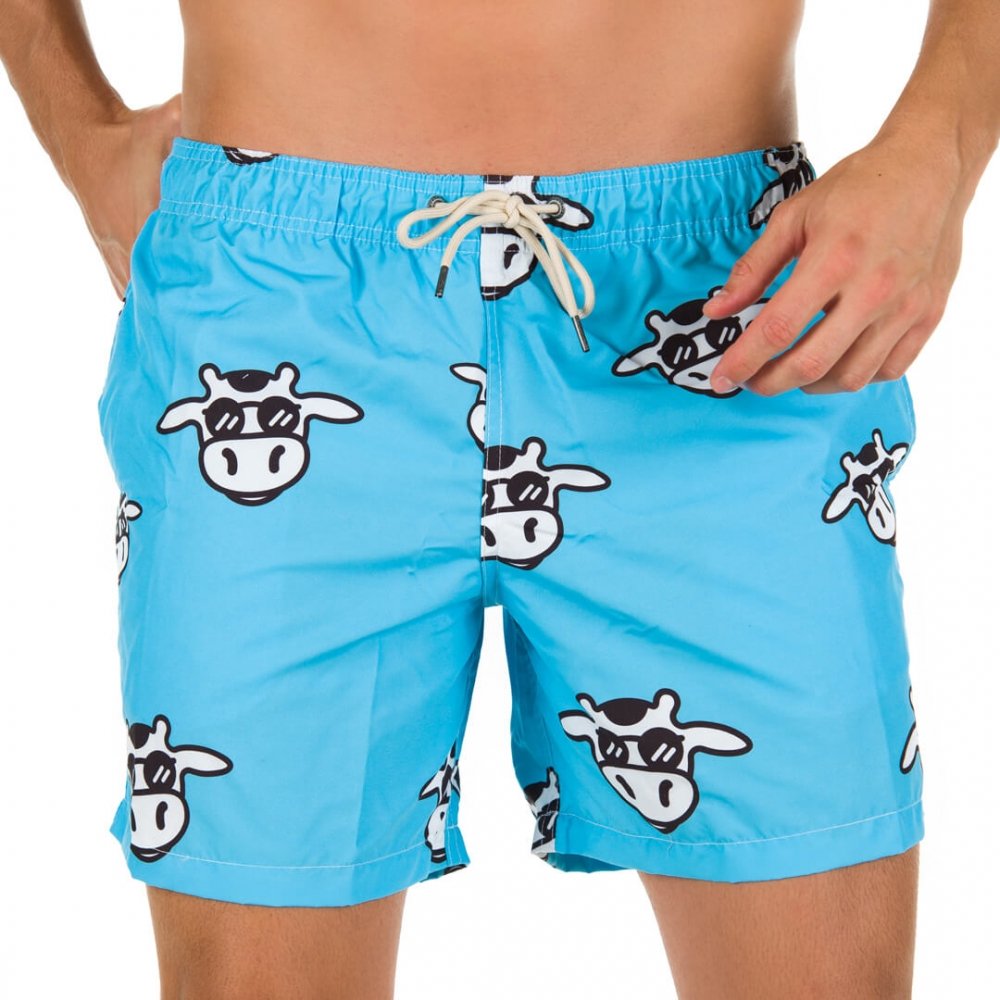 Short Masculino Praia Azul Bebê Vaca Lôca 