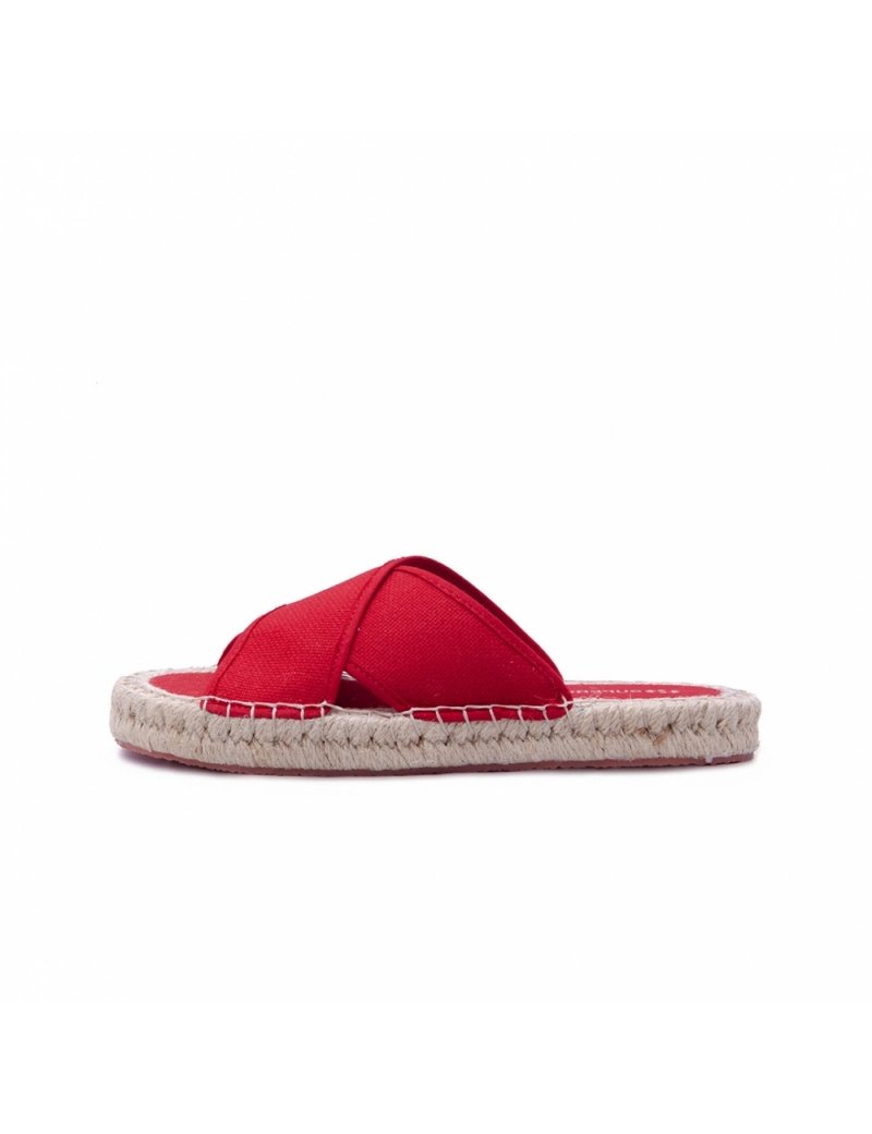 Superga Rasteirinha Tiras Juta - Red | Vaca Lôca - #sejoganavaca